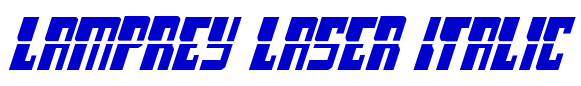 Lamprey Laser Italic 字体